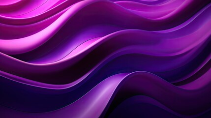 Flowing purple waves creating a luxurious and dynamic abstract background