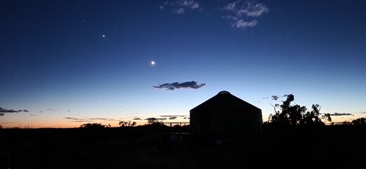 Yurt at Sunset on Dead Horse Point