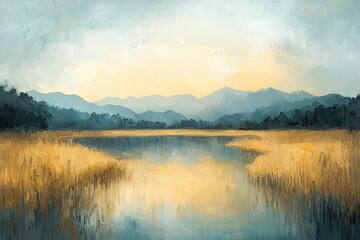 Fototapeta premium Abstract oil painting illustration background created with Generative AI