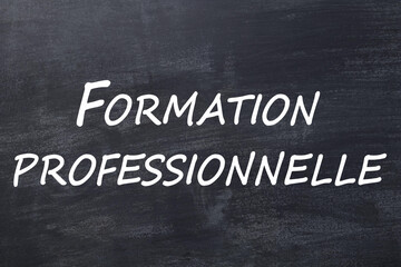 Obraz premium Formation professionnelle tableau noir
