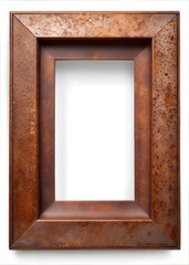 Versatile Rusted Picture Frame: Custom Photo, Art, and Wall Display Options for Every Decor Style with blank copyspace background