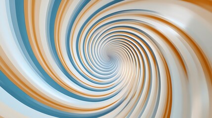 Obraz premium Abstract Swirling Vortex with Warm and Cool Colors