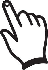 High-Quality Hand Cursor Pointer Icon Vector Graphic Download