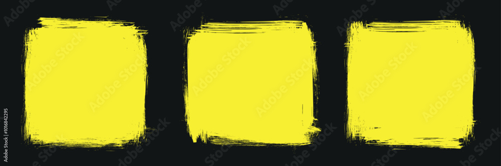 Poster background for text. isolated grunge traces banners set. black paint. abstract splatter grunge with 