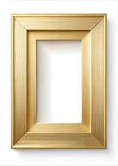 Versatile Gold Picture Frame: Custom Photo, Art, and Wall Display Options for Every Decor Style with blank copyspace background
