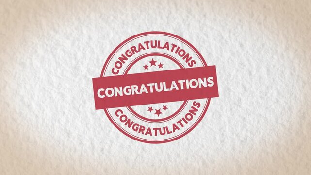 Congratulations stamp