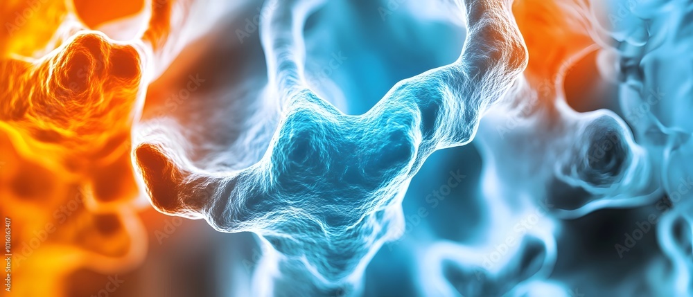 Poster dramatic close up of a bone density scan showcasing the intricate patterns and textures that can pro