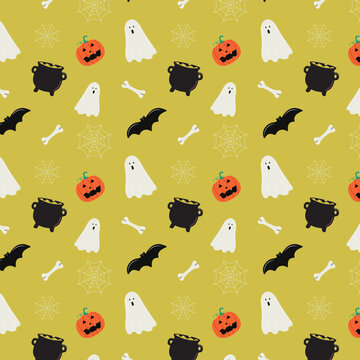 Halloween Pattern with background