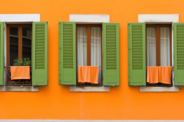Architect shutter window architecture.
