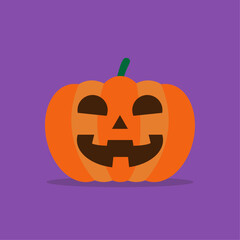 vector clip art illustration of halloween pumpkin