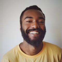 Obraz premium Black handsome man smiling