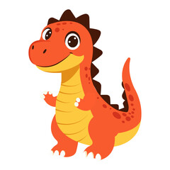 Dinosaur illustration in cartoon style