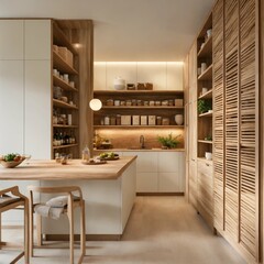 Modern kitchen interior, AI generated
