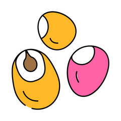 millet grain food line icon vector. millet grain food sign. isolated symbol illustration