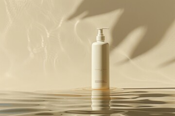 Shampoo bottle pump cosmetics lotion.