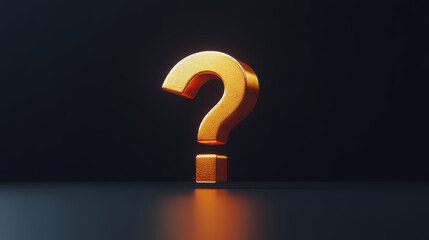 The yellow question mark symbolizes the unknown and confusion