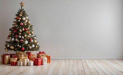 christmas tree and gifts
