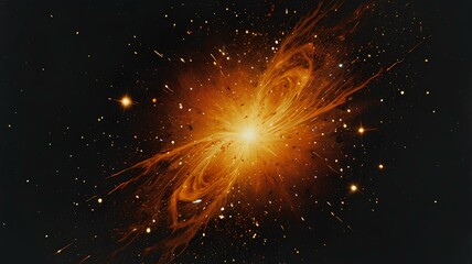 Spectacular Stellar Explosion in Deep Space With Fiery Particles