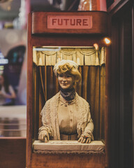 Antique Carnival Arcade Fortune Telling Machine