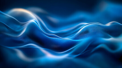 Obraz premium Abstract 3D Blue Wave Background