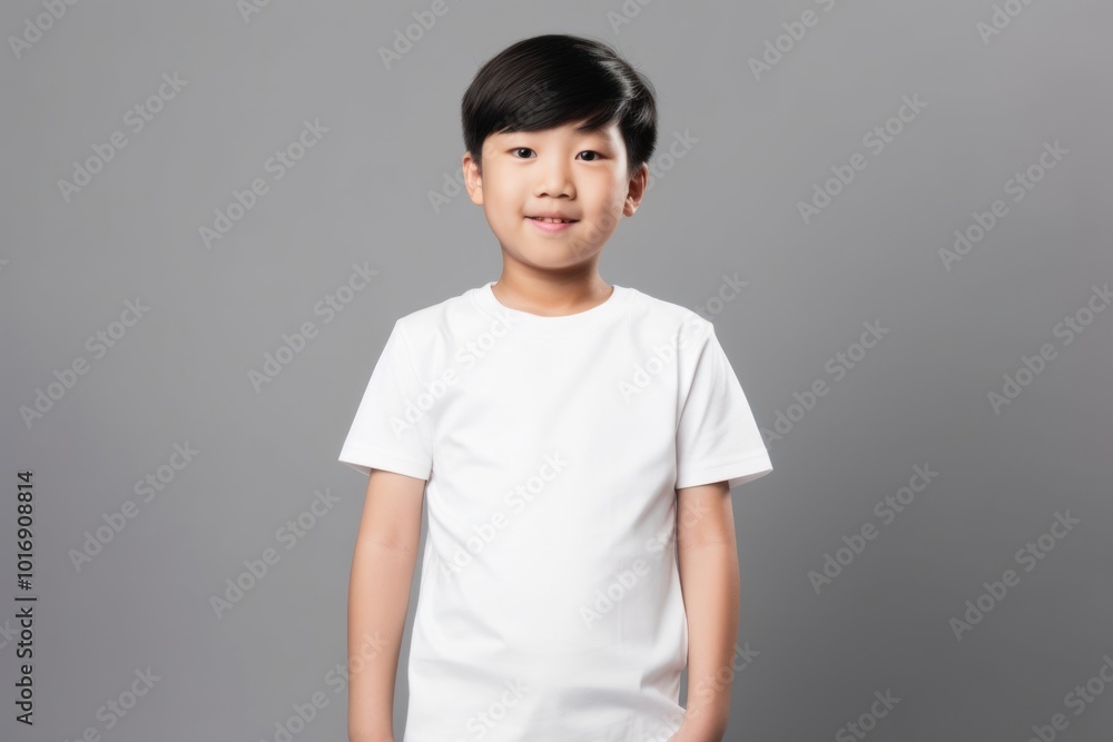 Canvas Prints T-shirt portrait sleeve child.