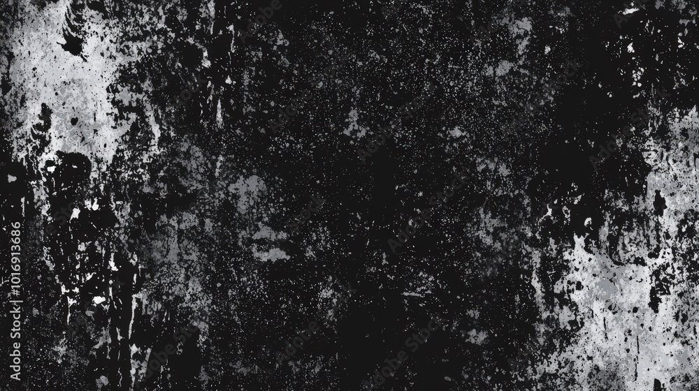 Poster the backdrop features deep black and grey textures with varied patterns, creating an abstract and ar
