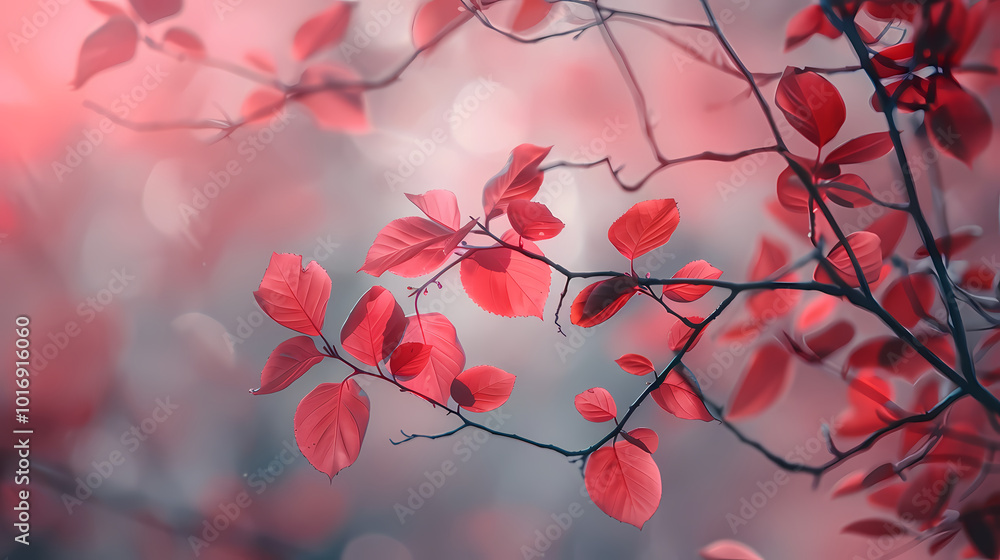Poster branch of a tree generated ai