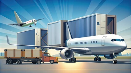 Minimalist efficient loading of cargo containers onto airplanes