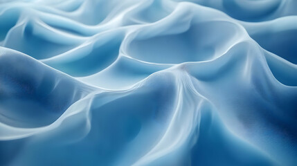 Obraz premium Abstract Blue Wavy Background Illustration