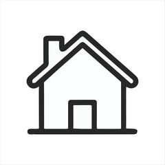 Home icon item vector silhouette