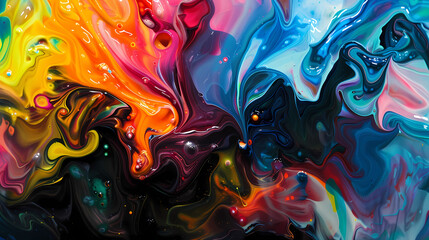 abstract colorful background with water  generated AI
