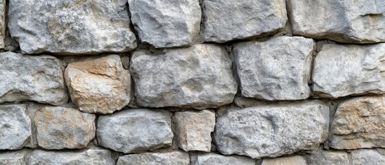 Obraz premium Texture of a stone wall. Old castle stone wall texture background. Stone wall as a background or texture. Part of a stone wall