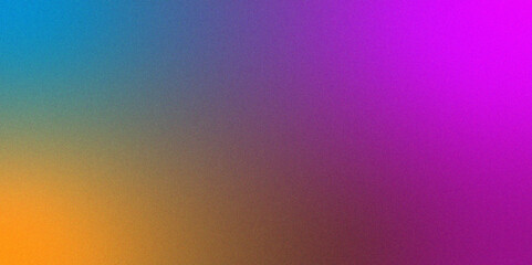 Blue purple grainy gradient vertical glowing abstract light wave on black noise texture background .Neon purple blue and mint green colorful gradient background  Best design for your ad, poster, bann.