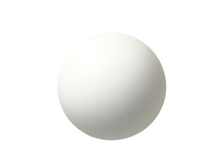 Simple white sphere, white isolate background.