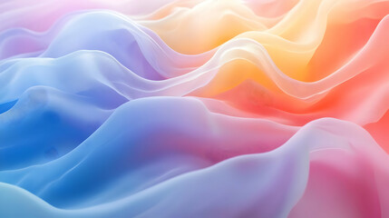 Obraz premium Abstract Colorful Wavy Background Illustration