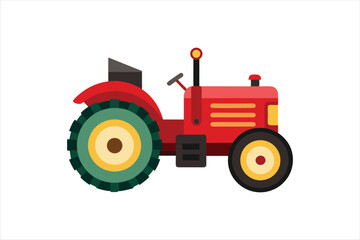 Obraz premium Vintage tractor vector art illustration.