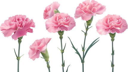 Carnation flowers Mockup