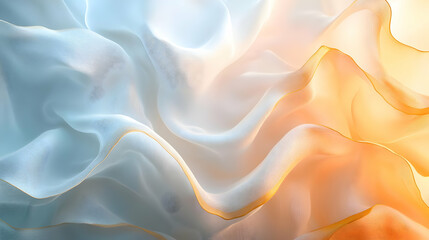 Fototapeta premium Abstract Background with Wavy Lines and Soft Color Palette