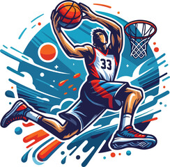 player playing basketball