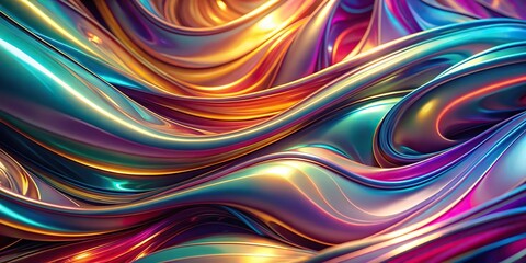 Obraz premium abstract iridescent wallpaper