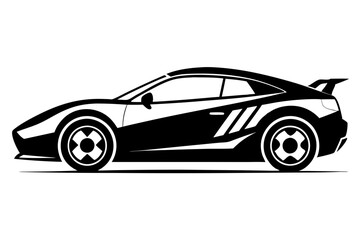 Sports Car Silhouette vector illustration