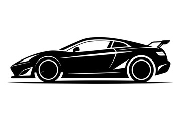 Sports Car Silhouette vector illustration