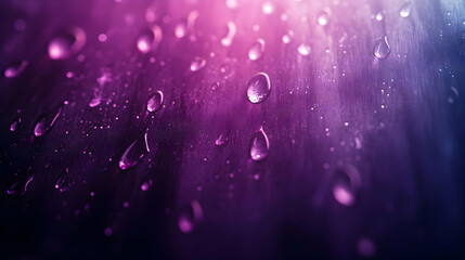 Purple and Pink Water Drops Abstract Background