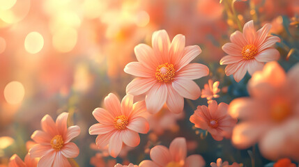 Peach Flower Bloom Illustration