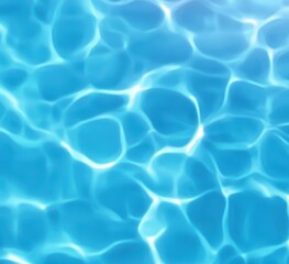 Vibrant blue water surface with shimmering reflections and ripples, capturing the essence of serene aquatic environments.