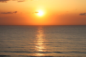 sunrise over the sea