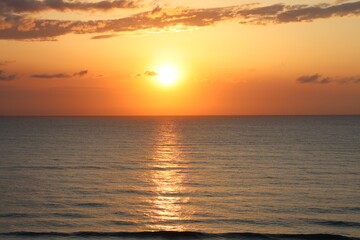 sunrise over the sea