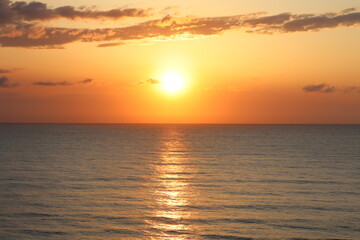 sunrise over the sea