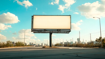 A large promotional display, often found on roadsides or in public areas, featuring advertisements or announcements.