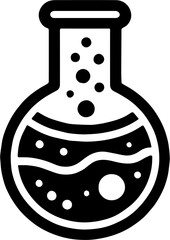 Laboratory Beaker Chemist Icon, Science Research Symbol, Chemistry Experiment Tool, Educational Illustration, Scientific Diagram for Laboratory Equipment, STEM Projects, and Classroom Learning Resourc